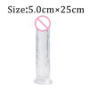 77632bf34c0dc168 7 Size Realistic Dildo Jelly Penis Suction Cup Dildo Big Dick Female Masturbator Clitoral Stimulator Lesbian Sex Toys For Women