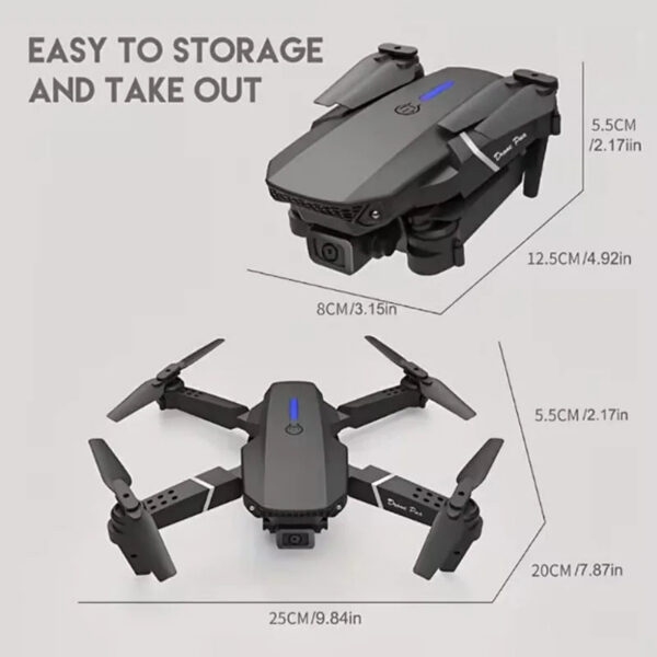 New E88Pro Drone 4K Professinal With 1080P Wide Angle Dual HD Camera Foldable RC Helicopter WIFI FPV Height Hold Apron Sell