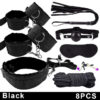 777139878046224c BDSM Bondage Set Erotic Bed Game Adults Handcuffs Vibrator Nipple Clamps Whip Spanking Slave Collars SM Kits Sex Toys For Couple