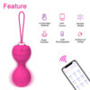 77727a73f9a77454 APP Remote Control Vagina Balls Vibrator Female Vaginal Tight Exercise Kegel Ball 10 frequency Vibrating Eggs Sex Toys For Women