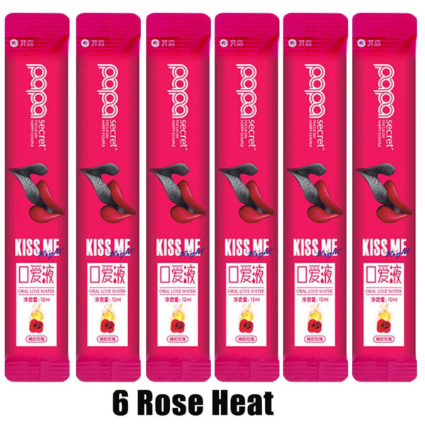 7778bae823da062b 6pcs Oral Sex Water Lubricante Sexual Strawberry Peach Flavor Ice Fire Sex Toys Water Based Lubricant Gel for Women Men Couples