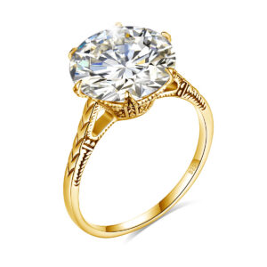 77797d183c83b36a Szjinao Massive Certified 12mm 6ct Round Cut Moissanite Ring For Women Sier Wedding Diamond Test Pass Women's Jewelry Sale