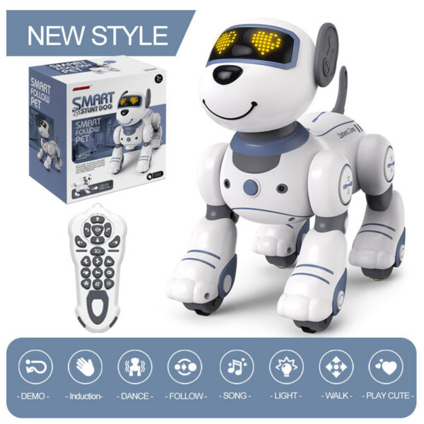 Funny RC Electronic Stunt Voice Command Programmable Touch-sense Music Song Robot Dog for Children's Toys