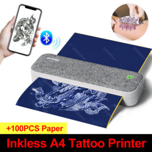 Peripage A40 Thermal Printer Wireless Tattoo Transfer Bluetooth USB Mobile hine Text PDF Document Printing Maker with Paper