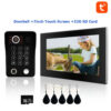 Fingerprint 5in1 Unlock Wifi Doorbell Video Intercom System For Home Doorphone Tuya Smart 1080P Touch Monitor Security Protect