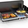 77ae8dc9d0ce4750 ROVSUN 2-in-1 Portable Camping Stove with Grill