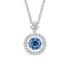 BIJOX STORY 1 CT Moissanite Pendant For Women Simulated Diamond Necklace S Sterling Sier Jewelry Girl Valentine's Day Gift