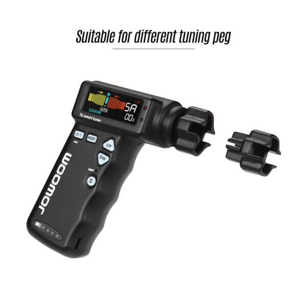 77bfbfd532668feb JOWOOM T2 Smart Guitar Tuner Peg String Winder for Guitar Ukulele Chromatic Tuning Built-in Rechargeable