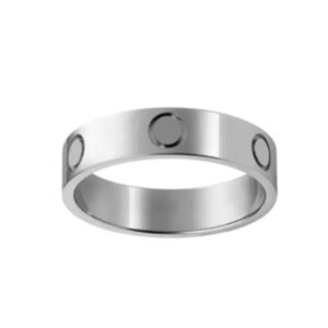 Unisex Womens Love Ring Mens Designer Rings Couple Jewelry Titanium Steel Band Fashion Classic Gold Sier Rose Color screw With diamonds Size 6-10