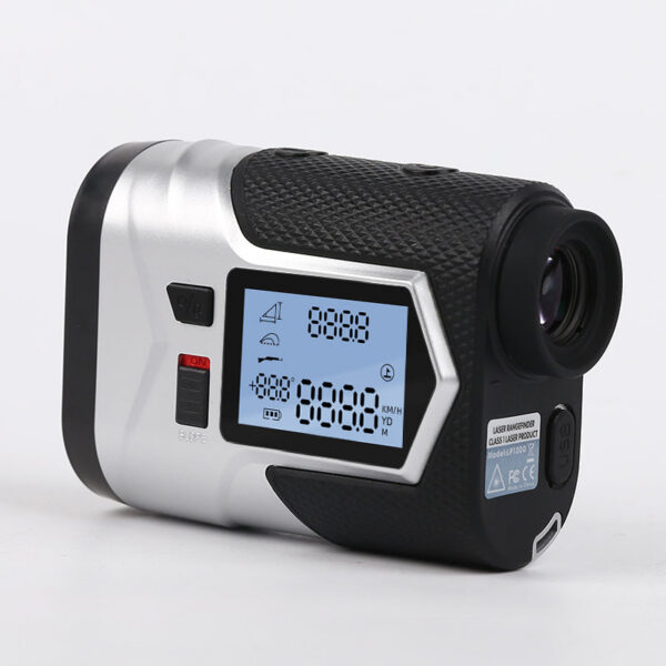 Rechargeable Golf Laser Rangefinder 1200m with Slope Adjusted Flag-Lock Vibration Distance Meter Telescope Hunting