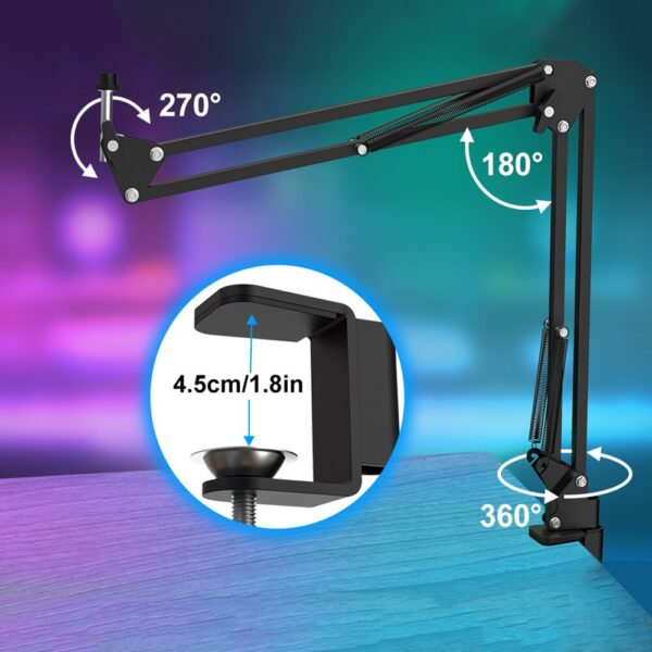 77cc377bde4f08c9 Professional USB Streaming Podcast PC Microphone Studio Cardioid Condenser Mic Kit with Boom Arm For Recording Twitch YouTube