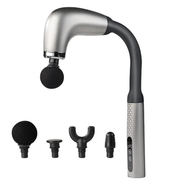 77cc55580cd934f4 2024 New Smart Curved Hook Fascia Gun Electric Massager Massage Hammer Electric Fascia Gun Home Handheld Hammer Back Artifact