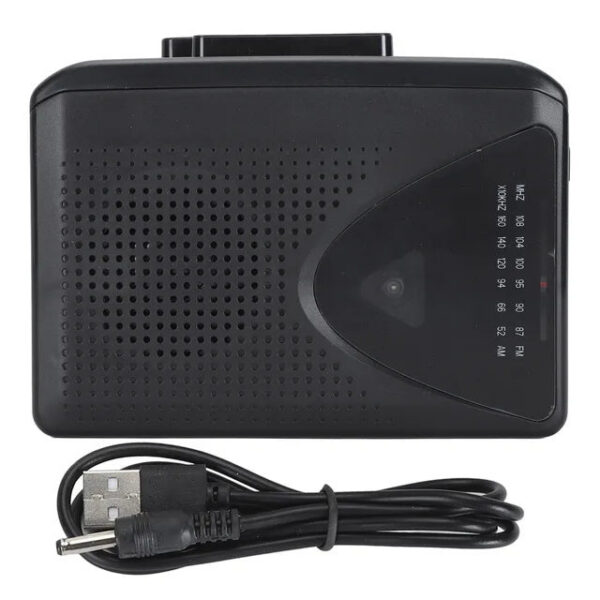 Portable Player Auto Reverse Clear Stereo 3.5mm Headphone Jack Cassette Tape to MP3 Converter Support FM AM Radio