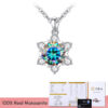Stylever Snowflake Moissanite Diamond Pendant for Women Gift Sterling Sier Necklace Sparkling Wedding Fine Jewelry