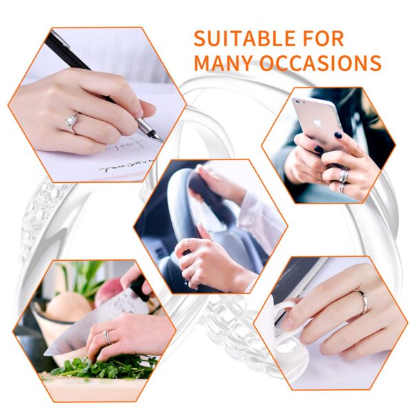 77e255c4a5275aa1 Ottemax Size Adjuster Loose Rings, 20 Pack 6 Sizes Different Band Widths, Invisible Ring Guards for Women and Men
