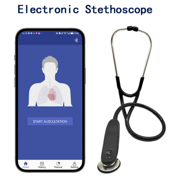 New Electronic Medical Bluetooth Digital Intelligent Stethoscope Doctor Nurse History Record Storage Multi-user estetoscópio