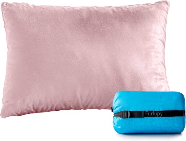 Small Cooling Shredded Gel Memory Foam Pillow，Adjustable for Contoured Support -Portable Ideal for Backpacking, Camping, Travel, Car, Airplane,Office Nap
