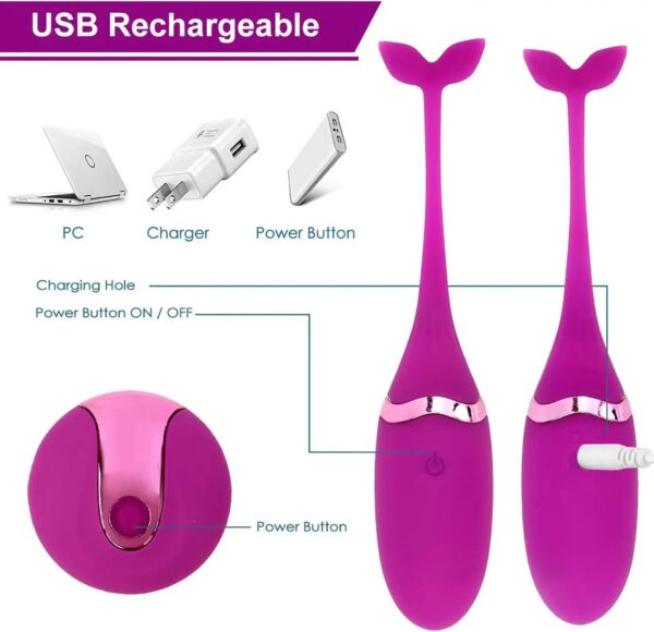 Remote Control Vibrator Egg for Women, Vibrating Dildo, Couples Sex Toys, Kegel Exercises Ball, Waterproof, USB Rechargeable