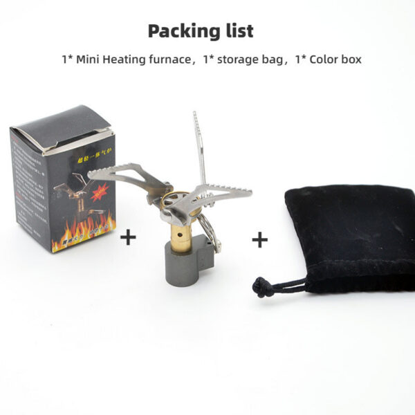 78095b7c9594fc89 Outdoor Camping Burner Portable Mini Folding Stove Gas Heater Survival Furnace Foldable Furance Head for Picnic Cooker