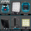 780a74b175b1fc31 4 inch Cordless LED Work Light For Makita 14.4V-18V Li-ion Battery Lantern Outdoor Flashlight Camping Lamp Emergency Lighting