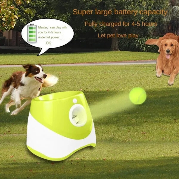 Dog Launcher Automatic Dogs Chase Toy Tennis Throwing Pill hine Fun Interactive Throw Rechargable Catapult USB Charging