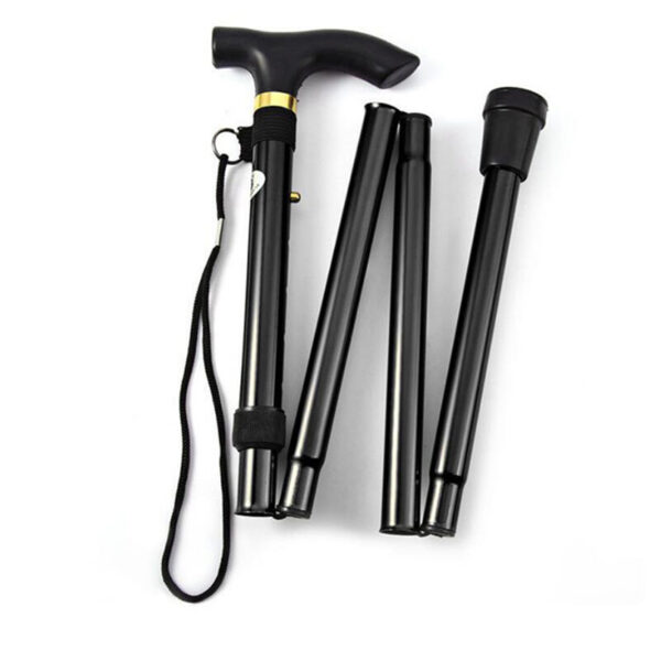 783b88760427af35 Hiking Camping Mountaineering Walking Stick Telescopic Baton Trekking Poles Folding Cane Crutches Pole Unisex