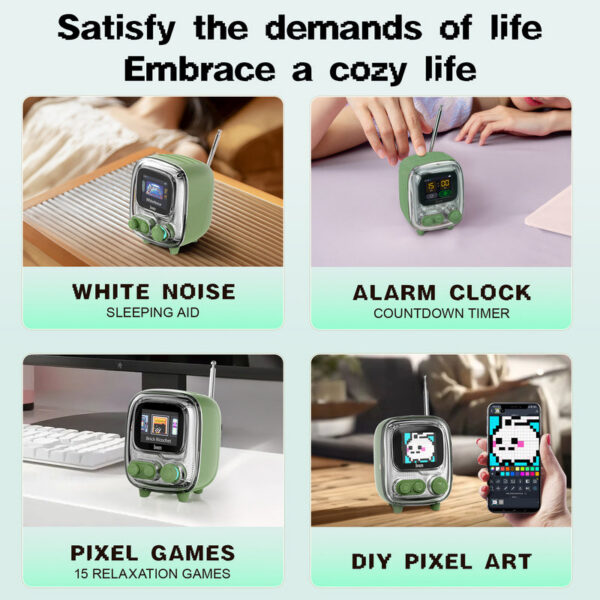 Divoom T-tiivoom-2 Mini Retro White Noise Portable Vintage Sleep Aid Bluetooth Speaker high quality Subwoofer