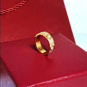 7852a6b091ac98c0 rings Starry ring nail designer womens Titanium steel rose gold sier plated with full diamond for Man wedding Engagement gift 4 5 6mm designers jewelry