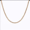 78686e1927e00b50 Pure Sterling Sier Starlight Diamond Chain Necklace for Women ,S 2mm Scimitar Ball Beads Collar fit Pendant DIY Jewelry
