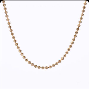 Pure Sterling Sier Starlight Diamond Chain Necklace for Women ,S 2mm Scimitar Ball Beads Collar fit Pendant DIY Jewelry