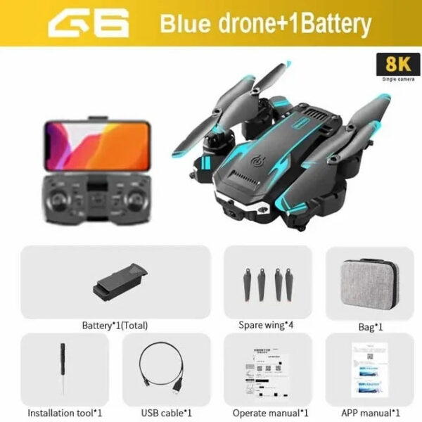 7872971a994c2889 MiJia G6 Drone 5G 8K Professional HD Aerial Photography Omnidirectional Obstacle Avoidance GPS Quadcopter Distance 5000M