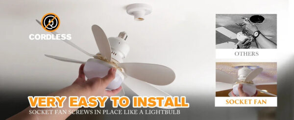 7875fc06a91ad116 LED 40W ceiling fan light E27 with remote control for dimming, suitable for living room, study, household use, 85-265V