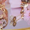 787efffb69950d49 Korea Fine Jewelry 14k Real Gold Plated Micro-inlaid Zircon Flashing Diamond Letter Necklace Clavicle Chain Necklaces for Woman