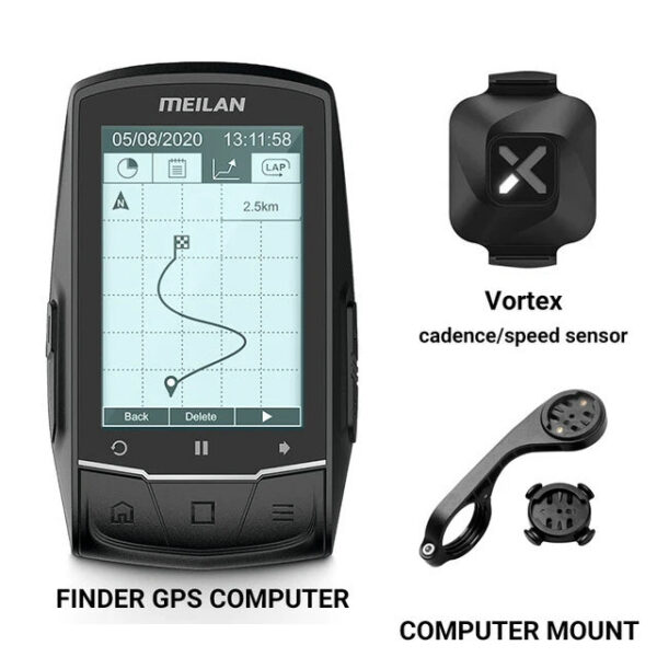 7897bb2b29747ff9 MEILAN M1 Bike Computer GPS 2.6-inch Screen Cycg Wireless Speedometer Tracker Odometer Road MTB Bicycle Navigation ANT+