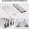 10/12/16 Plates Stove Windscreen, Aluminum Stove Windshield with Drawstring Bag, for Camping, Butane Stoves(10 Plates)
