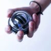 78a36ae008a4473e LED Trainer Auto-Start Gyroscopic Arm Hand Forearm Exerciser Power Wrist Gyro Ball Sport Fiess Equipment