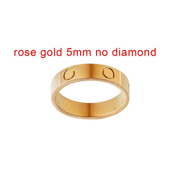 78a548a57ea637fd Mens Womens Love Ring man 4mm 5mm 6mm Wedding High quality s size 5-11 Diamond rose sier Engagement with box Crtir Designer gold Band Rings for Woman