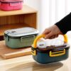 78a65170c5a585cb Single Double-layer Portable Compartment Fruit Food Microwave Lunch With Fork And Spoon Picnic Fresh Box