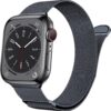 Marge Plus for Apple Watch Band Series Ultra 8 7 6 5 4 3 2 1 SE 38mm 40mm 41mm 42mm 44mm 45mm 49mm Women and Men, Stainless Steel Mesh Loop Magnetic Clasp Replacement for iWatch Bands