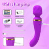 78b008fd2bc7c510 G-spot AV Wand Female Masturbation Massage Clitoral Stimulator Dildos Rechargeable Sex Toys Vibrator for Women