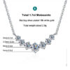 78c3c7f02b59bccf Moissanite Necklace for Woman Wedding Fine Jewely with Certificates 925 Sterling Sliver Plated 18k White Gold Necklace