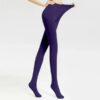 78ccc92013432cb8 Women Socks 80D/120D Spring Autumn Thin Tights Elastic High Waist Silk Stockings Solid Color Slim Leggings Tear Resistant Pantyhose