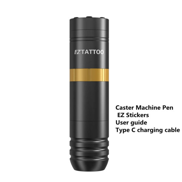 78cdaa496a34dc74 EZ Caster Wireless Cartridge Tattoo Machine pen Rotaty Battery Pen with Portable Power Pack 1500mAh LED Digital Display