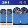 Backpacking Flannel Sleeping Bag Lightweight for Adults Hiking Ultralight Compact Sleeping Bag Portable Warm Weather Summer with Compression Sack