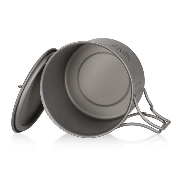 Titanium Outdoor Portable Camping Picnic Water Cup Mug with Foldable Handle 300ml 350ml 450ml 550ml 650ml / 750ml