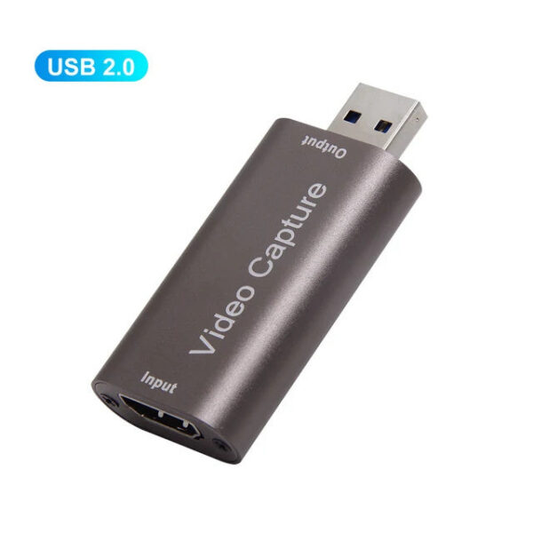 4K Video Capture Card USB2.0 HDMI-compatible 1080P 60fps Grabber Recorder for PS4 Game DVD Camera Recording Live Streaming