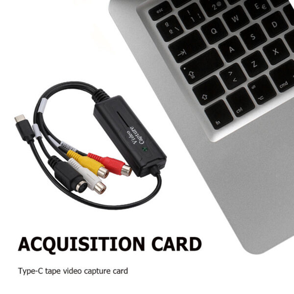 USB 3.1 Video Card DVD/VCD/MP4 Type-C Audio Capture Adapter Converter 1 Channel for PC Smartphone