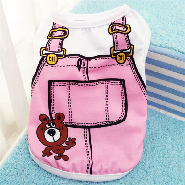 7932f4c31ae3b0b2 Cartoon Clothing Shirt Casual T-Shirt for Small Supplies Puppy Dogs Soft Vests Summer Pet Dog Clothes