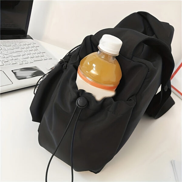 793c3e5cd28336f3 Kpop Nylon Crossbody Bag, Multi Pockets Shoulder Bag, Casual Messenger Bag For School Travel