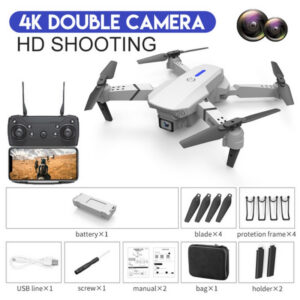 7945b68d985ea5cd E88 Professional Wide Angle RC Dron HD 4K Camera Mode Foldable Helicopter Aircraft Quadcopter Drone Kid Gift Toys
